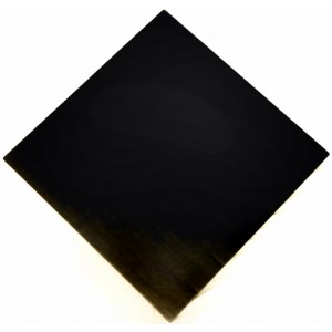 900mm Square Timber Veneer Table Top Rebate Edge - Black